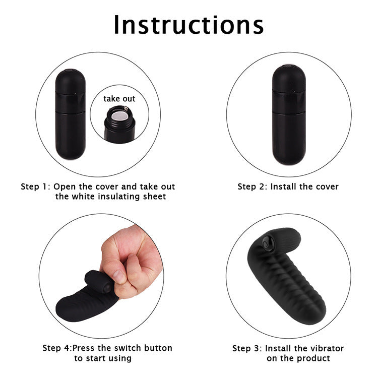 Silicone Finger Vibration Sleeve