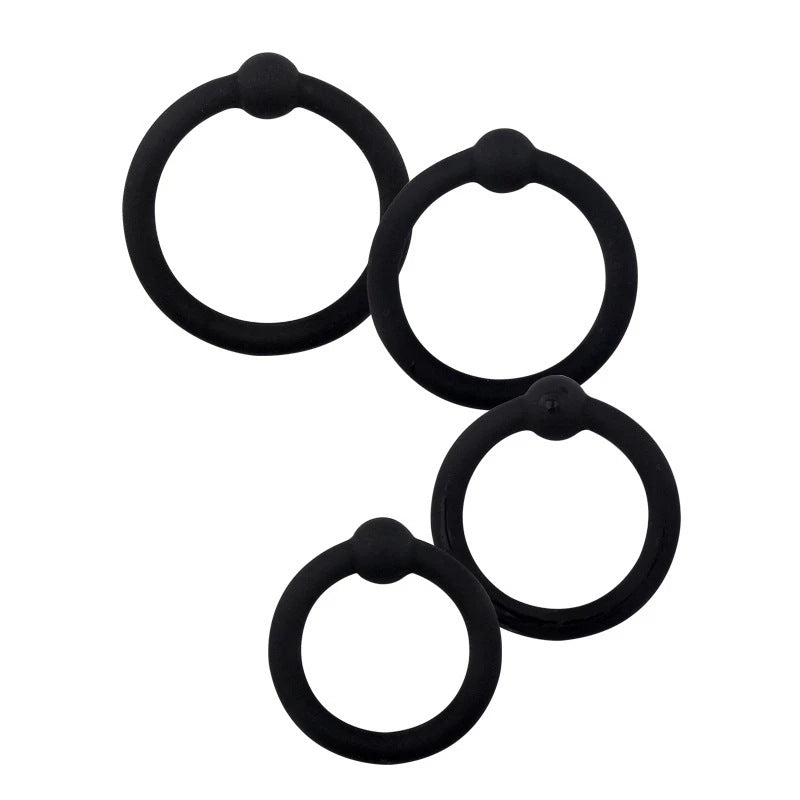 Silicone Cock Ring - Four-piece
