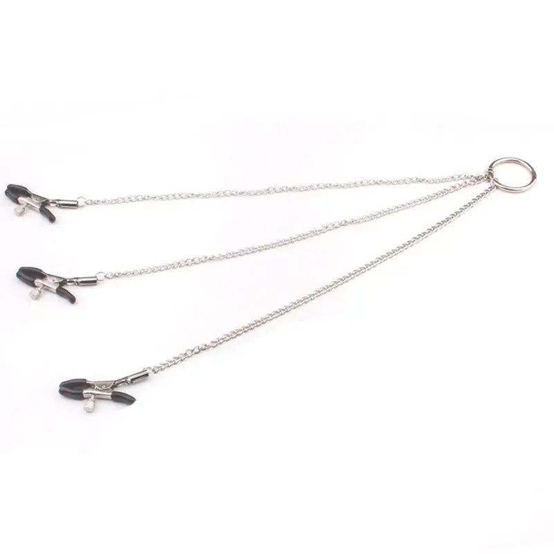 Bondage Fetish Collar Chain Collars Nipple Clamps
