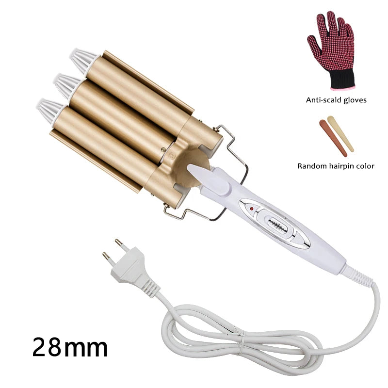 Ceramic Triple Barrel Hair Styler Hair Waver