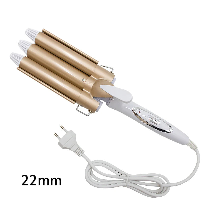 Ceramic Triple Barrel Hair Styler Hair Waver