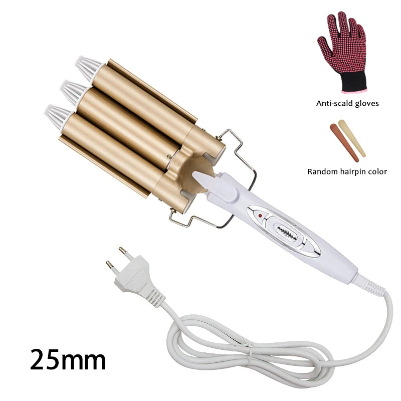Ceramic Triple Barrel Hair Styler Hair Waver