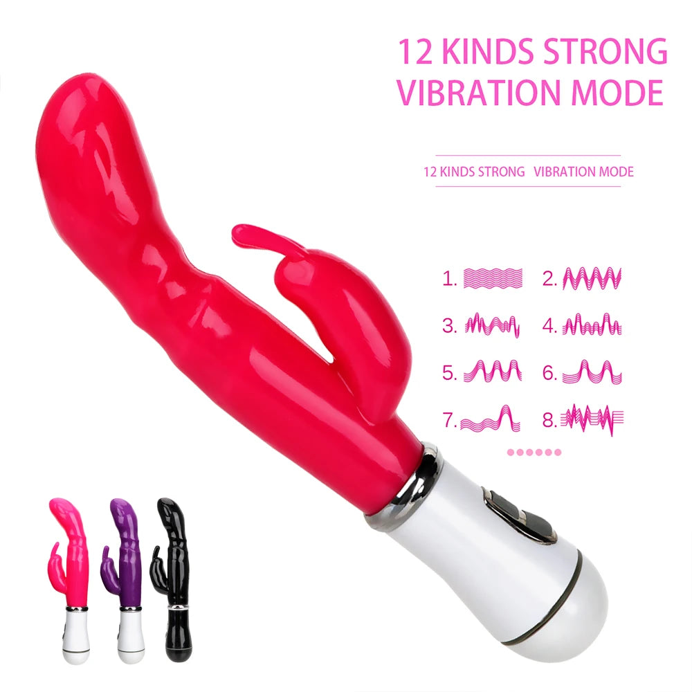 Erotic G-spot Massager Rabbit Vibrator Clitoris Stimulator