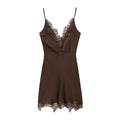 Women Lace Trim Cami Dress