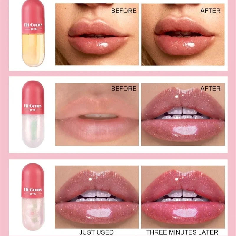 Liquid Lip Balm Moisturizing Transparent Color Changing Lip Plumper