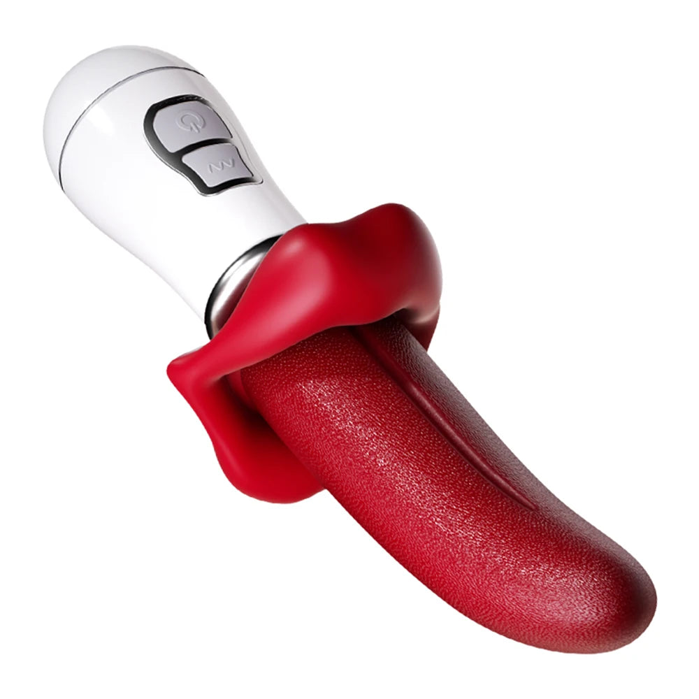 Vibrator Tongue Licking Dildo