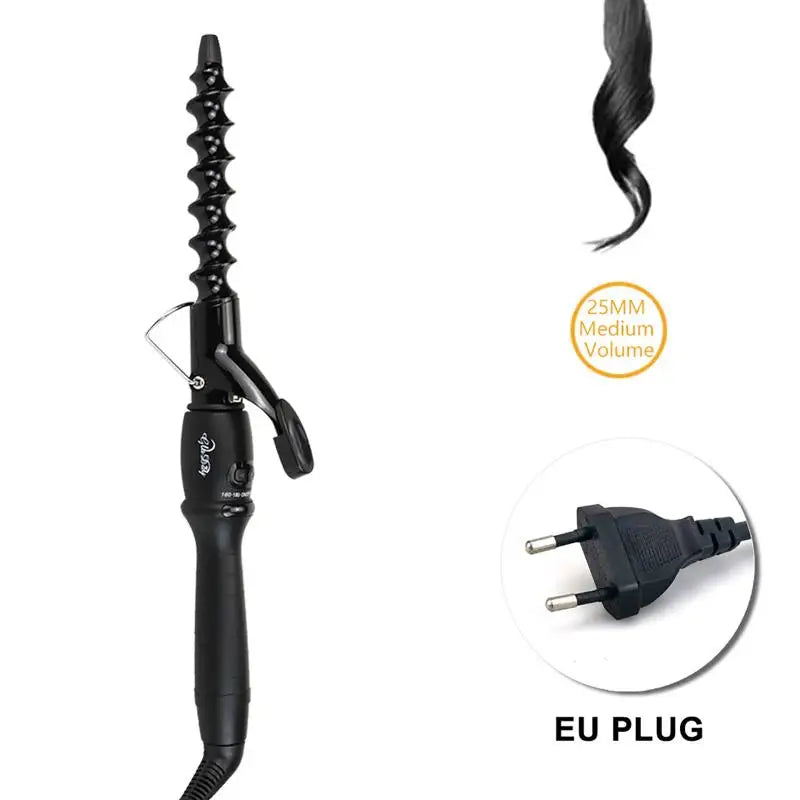 Hair Curlers Wave Spiral Electric Professional Ceramic Curling Iron