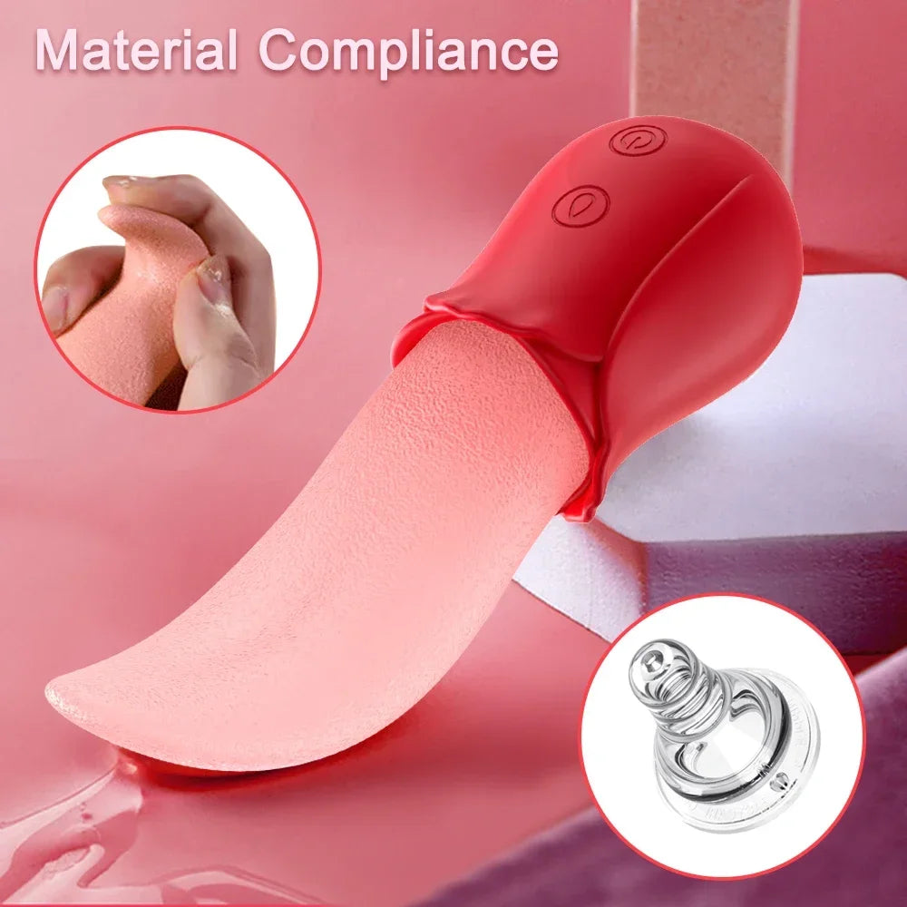 Realistic Licking Tongue Vibrator