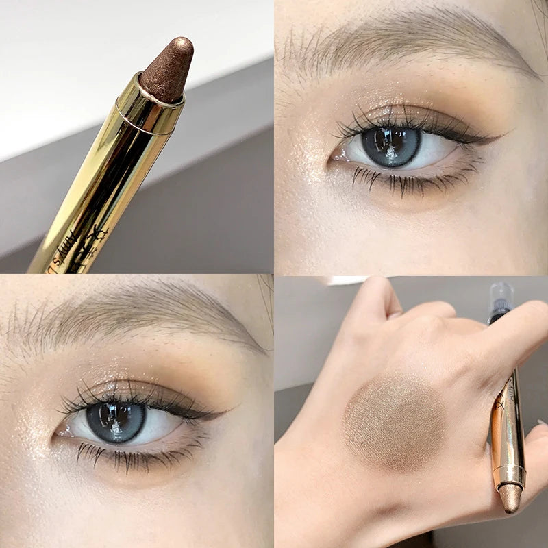 Metallic Glitter Eyeshadow Stick Matte Waterproof Shimmer High Gloss