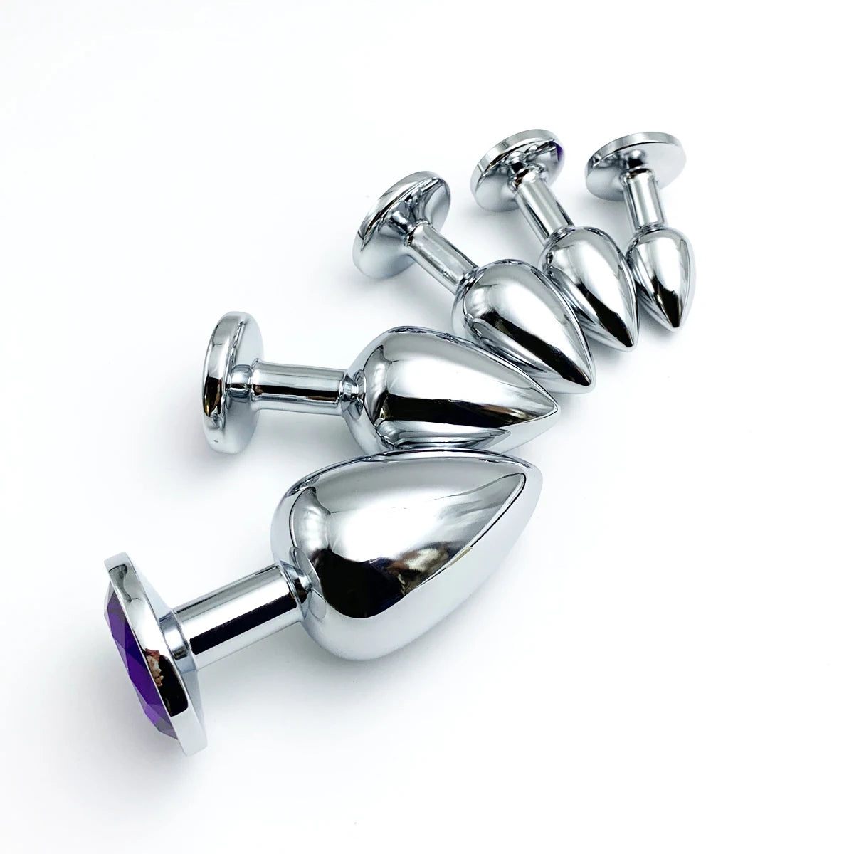 Metal Anal Plug Jewelry Base Beginner To Expert 5 Size Butt Plug