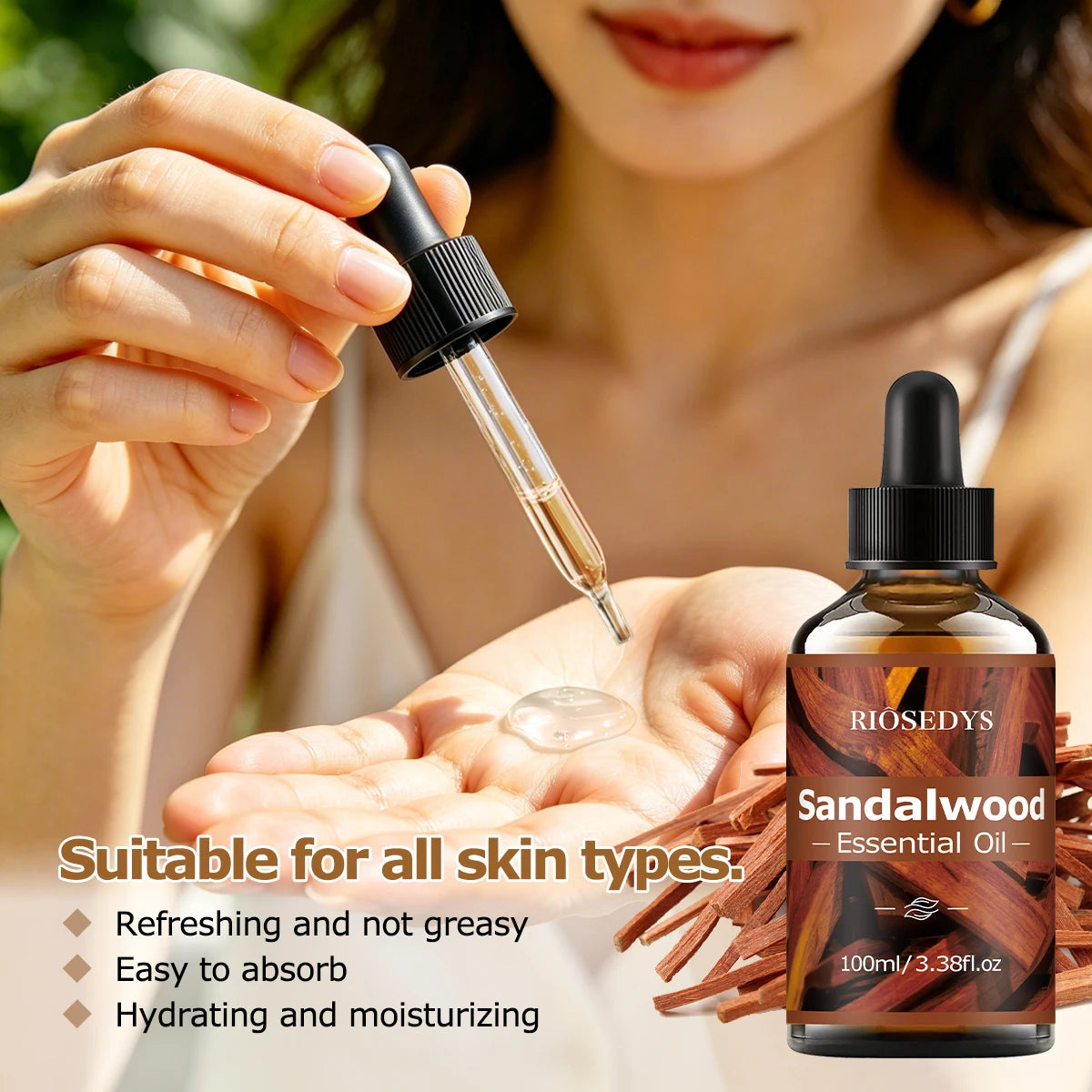 SANDALWOOD ESSENTIAL OIL moisturizing and nourishing oil