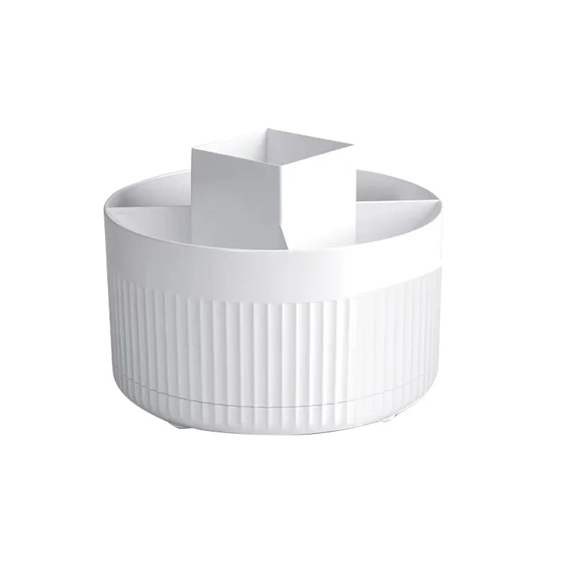 Desktop Rotating Makeup Organizer Cosmetics Storage Box Slot Makeup Versatile Holder for Brushes