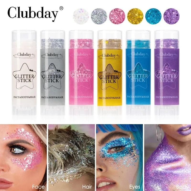 Sparkling Sequins Glitter Gel Stick for Face and Body