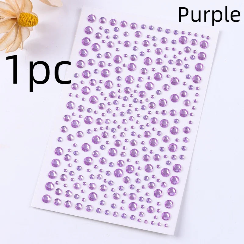 Diamond Stickers Colorful Sparkling 3D Jewelry for Face and Body