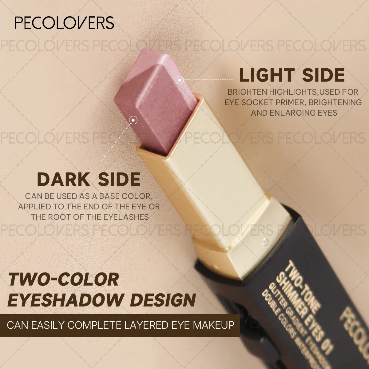 Metallic Shimmer Duo Eyeshadow Stick