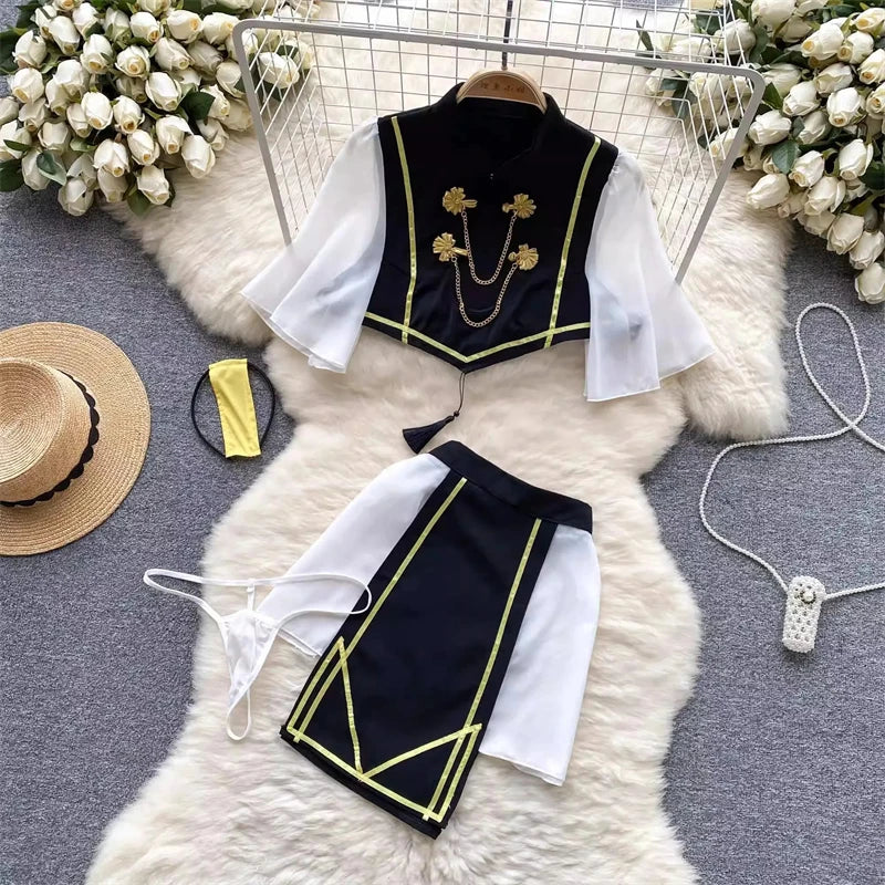 Sexy Lace Strap Jumpsuit Slim Fit Transparent Erotic Lingerie Catsuit