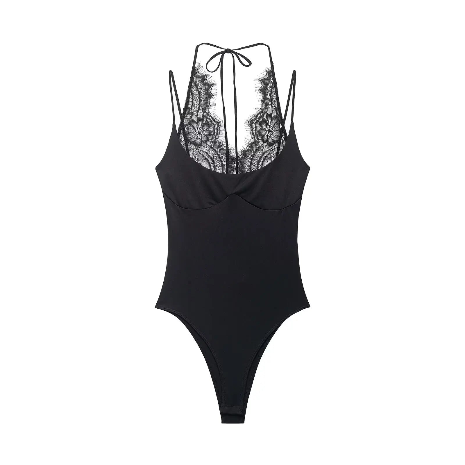Sexy Night Party Bodysuits Patchwork Lace