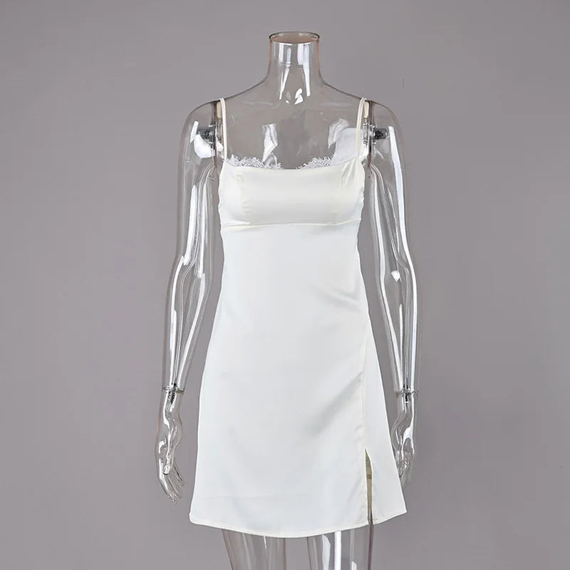 Elegant Lace Patchwork Long Women's Dress