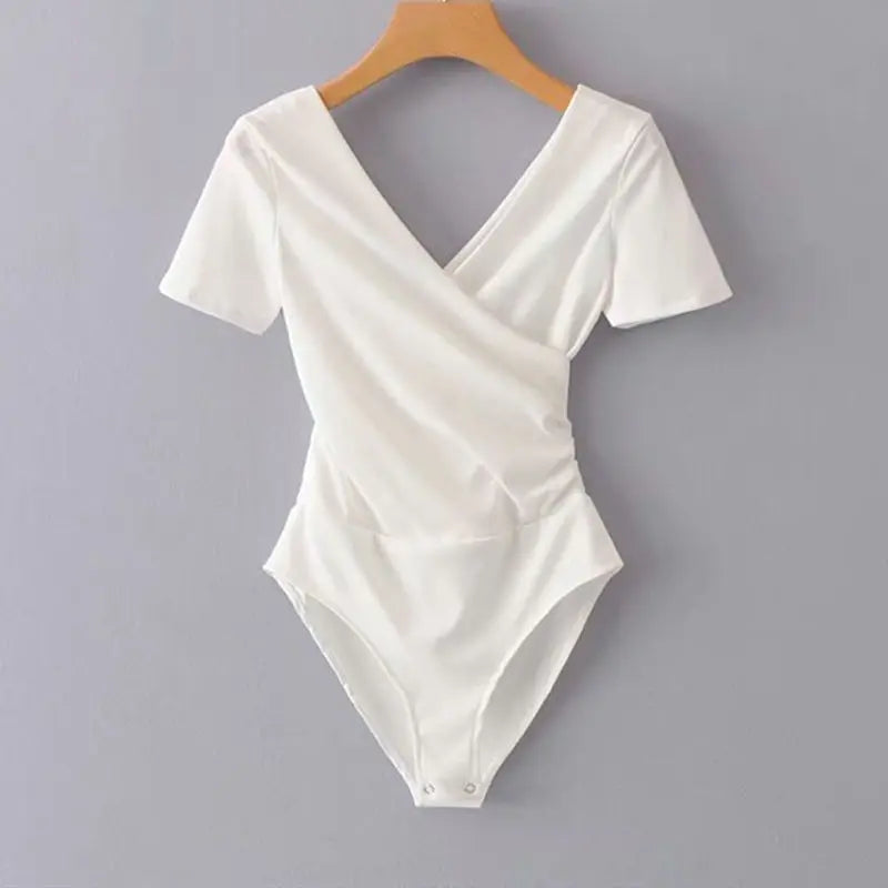 Sexy V-neck Bodysuits Feminine Casual