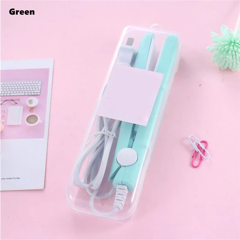 Mini Hair-Straightener Curly and Straight Ceramic Curling Iron