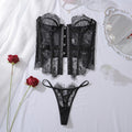 Women Sexy Erotic Set Lace Embroidery Lingerie