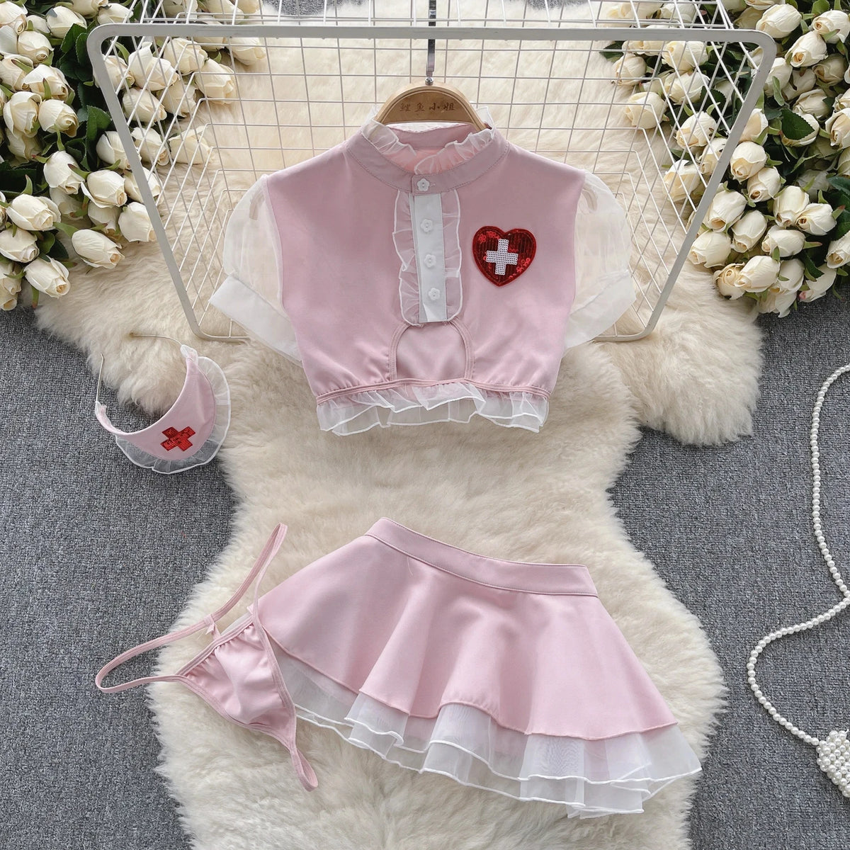 Sexy Lace Strap Jumpsuit Slim Fit Transparent Erotic Lingerie Catsuit
