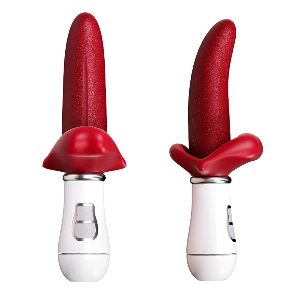 Vibrator Tongue Licking Dildo
