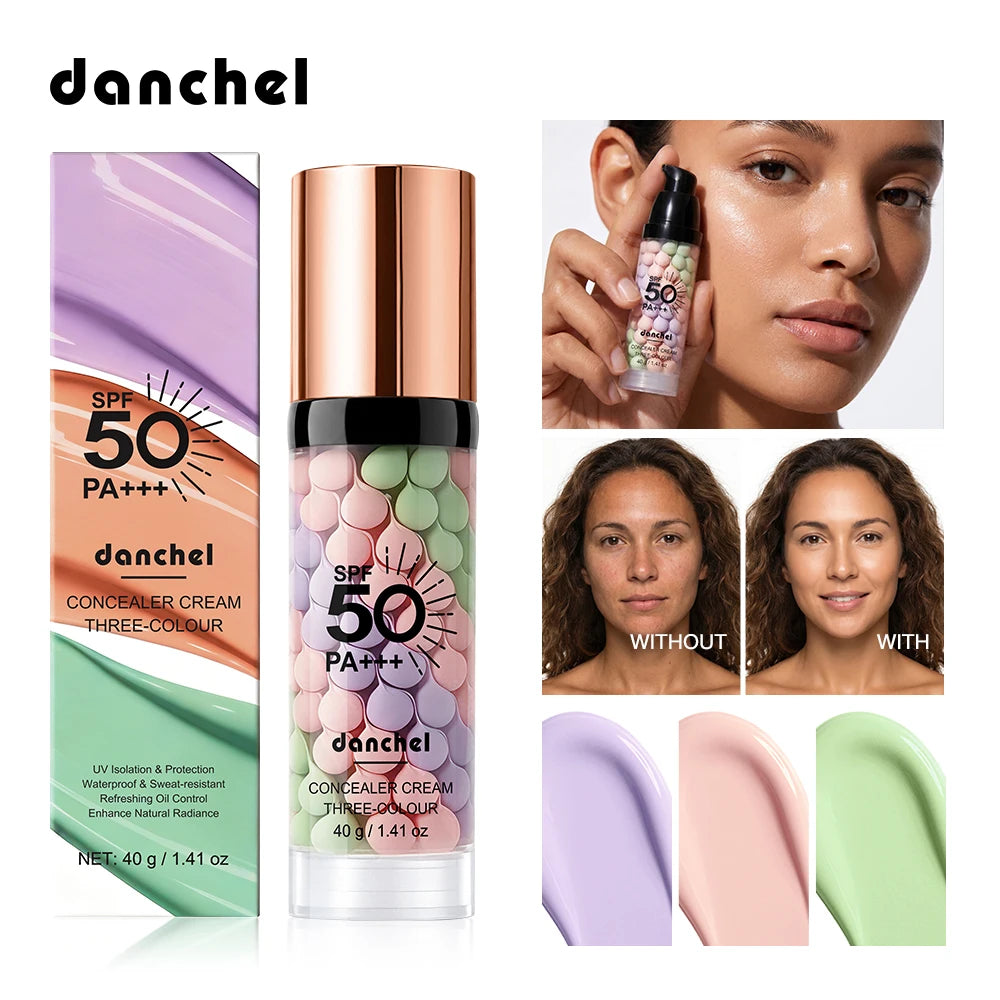 Three Color Cream Concealer Brightening Cream Liquid Concealer