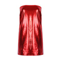 Solid Color Dress Clubwear Imitation Leather