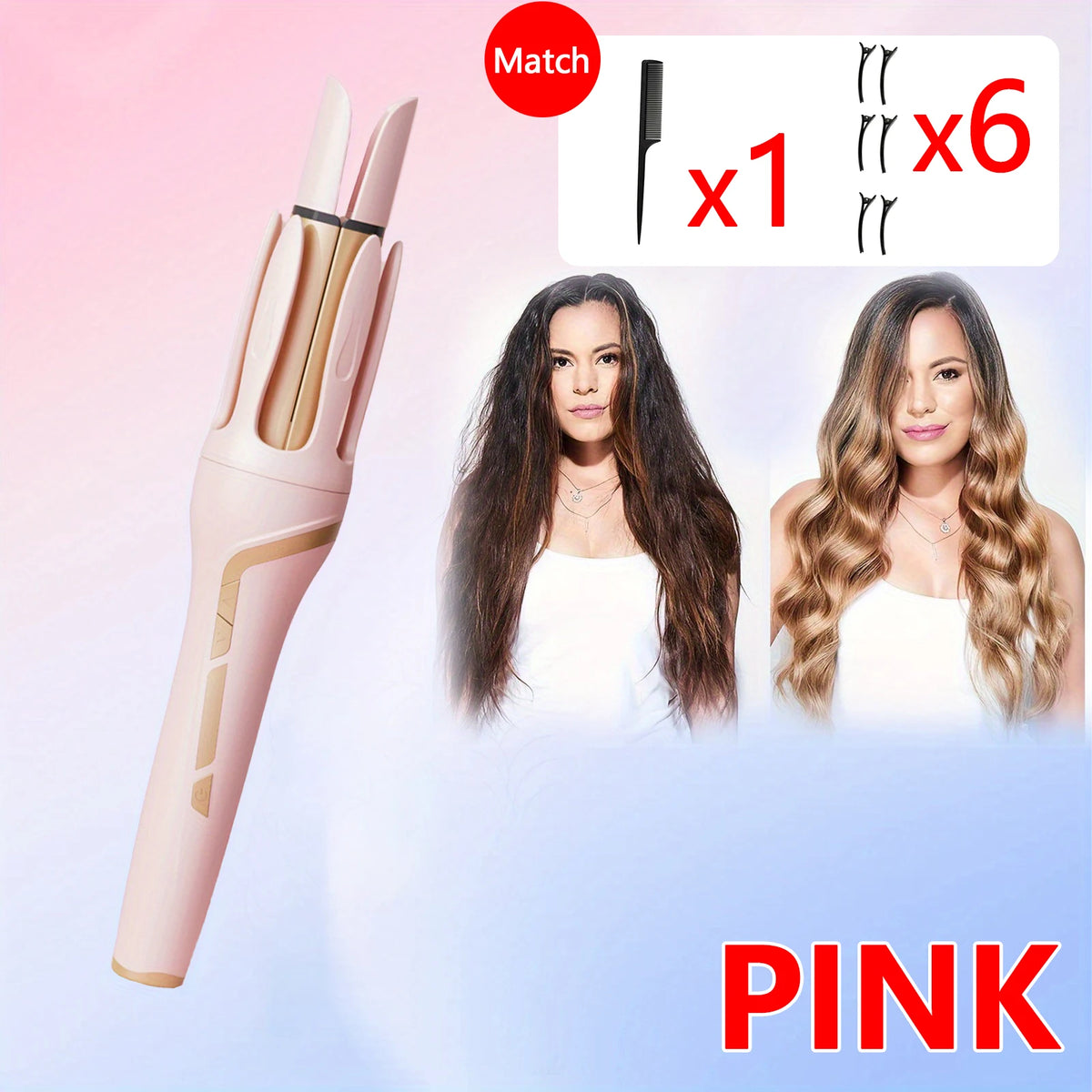 SoftAura Automatic Curling Iron 32mm Large Barrel Big Wave Styling Tool