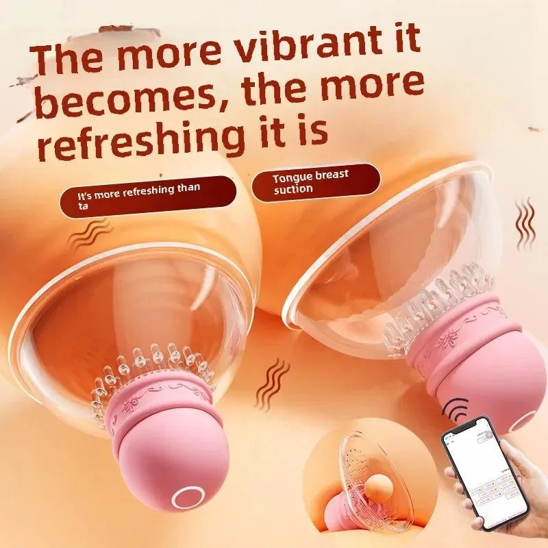 APP Massager Sucking Nipple Vibrator
