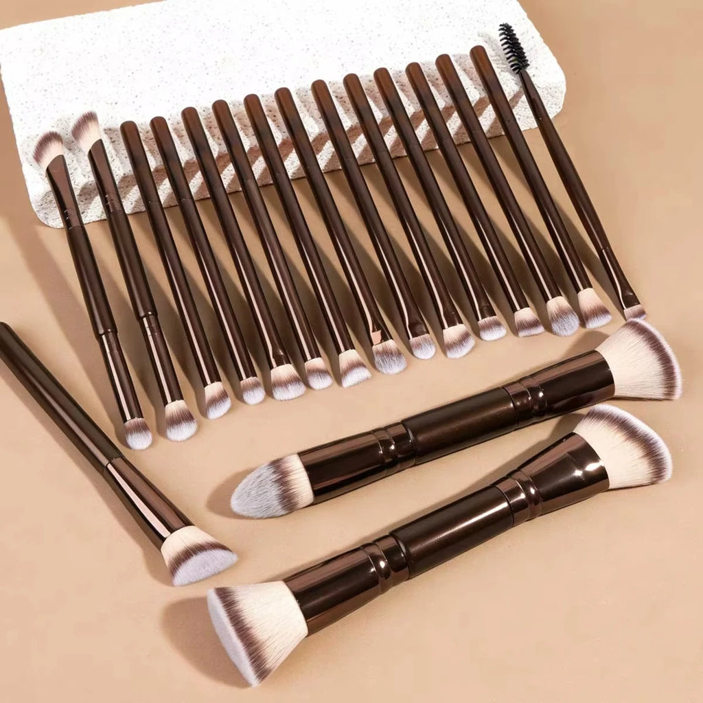 4/5/6/10/18pcs Professional Makeup Brush Set, Dual-Ended