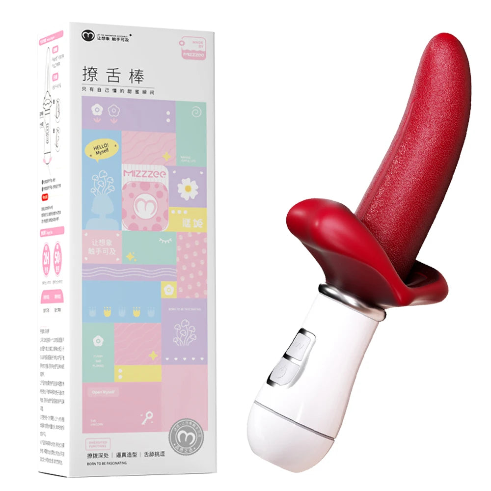 Vibrator Tongue Licking Dildo