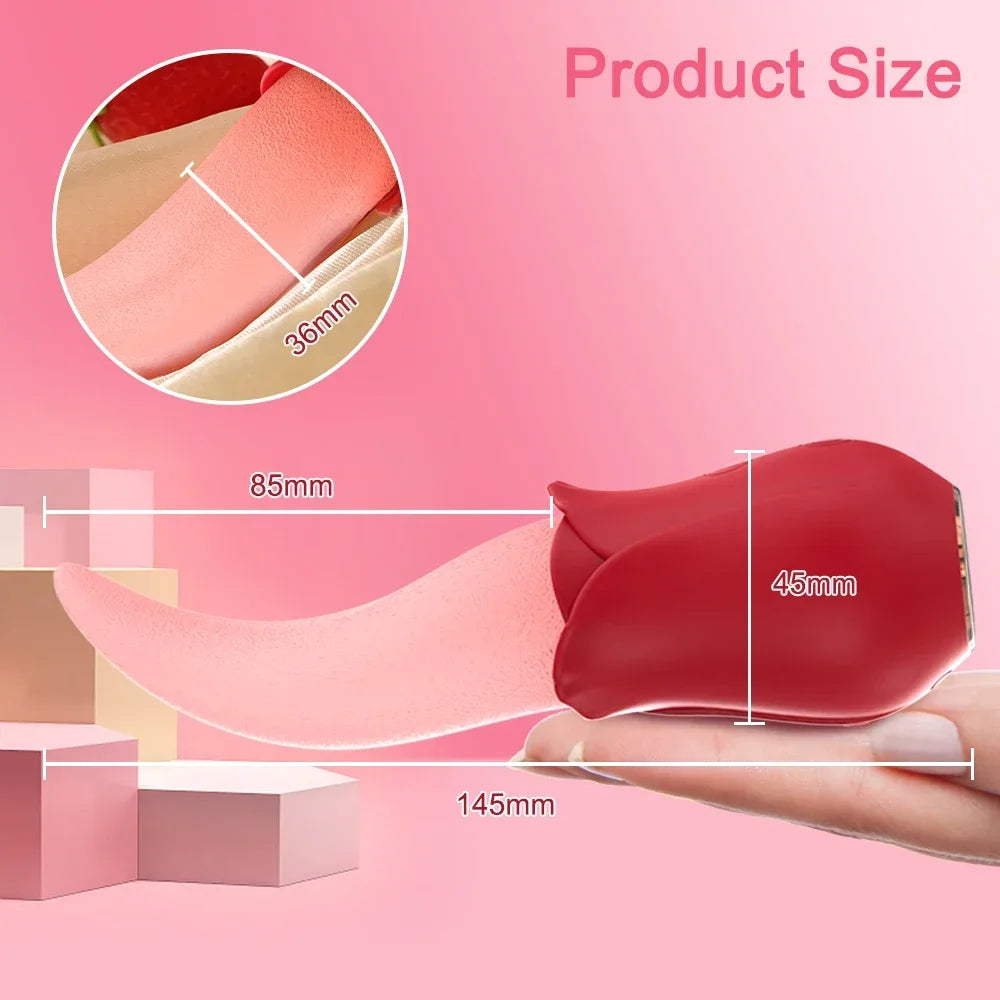 Realistic Licking Tongue Vibrator