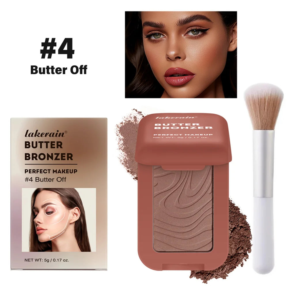 Bronzer Blush Highlights Palette&Brush