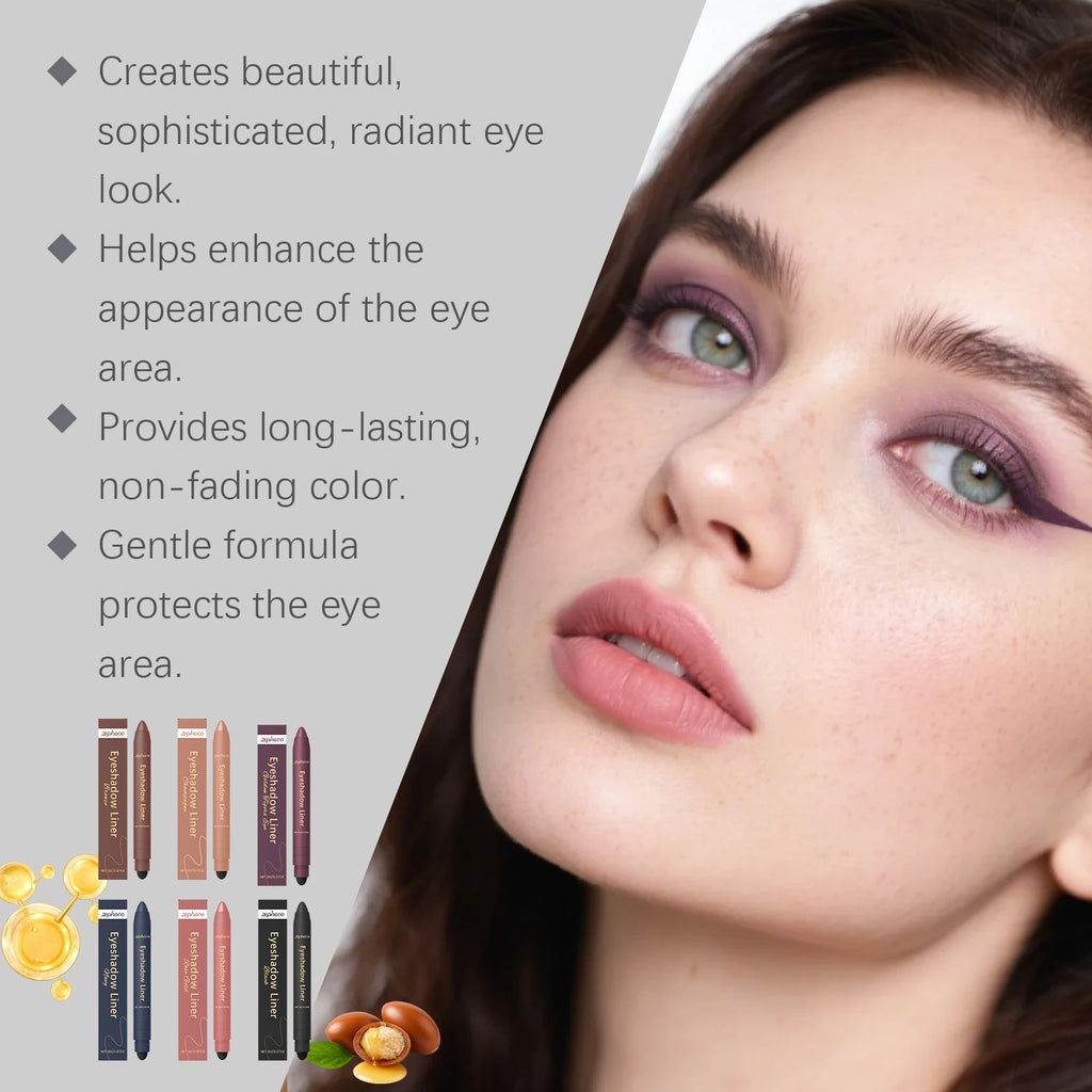 2in1 Eyeliner Pen Smudge Proof Waterproof Formula