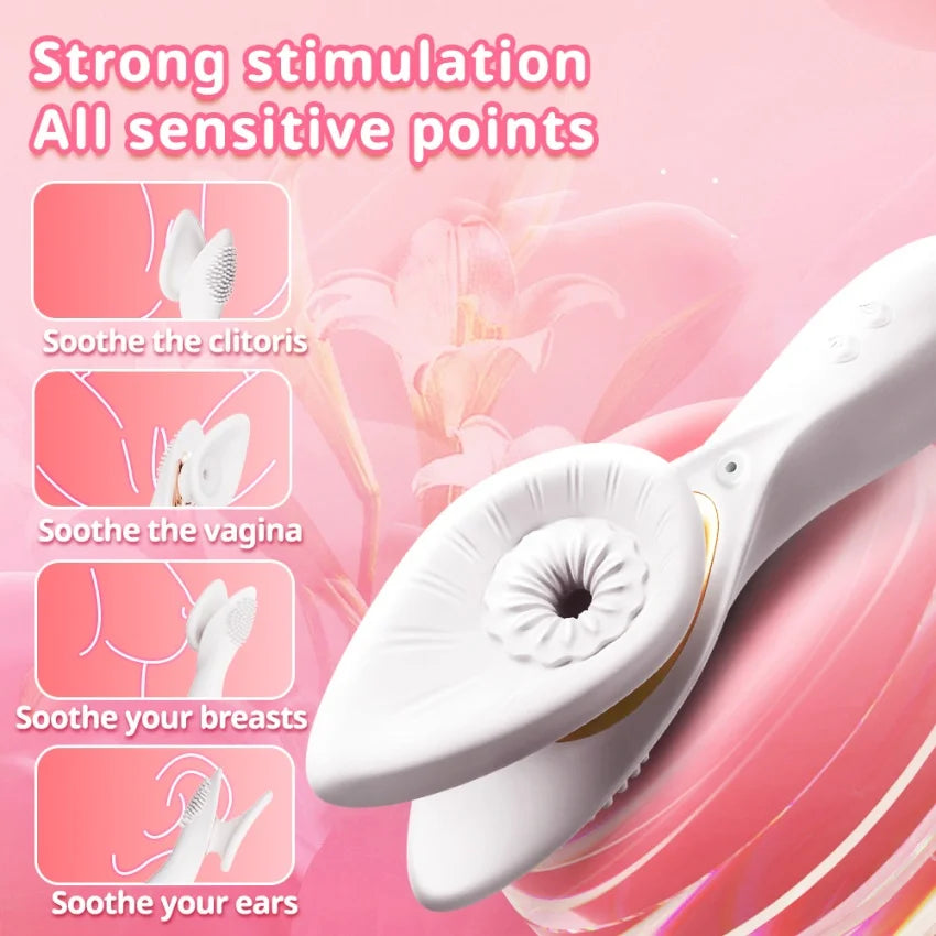 Vacuum Sucking Vibrator Massager For Women 2 In 1 Sex Machine Clitoral Stimulator