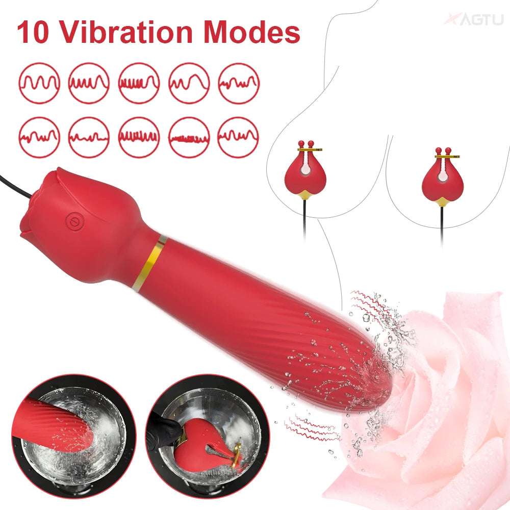 Nipple Vibrator Clamps Vibrating Breast Clips Nipple Stimulator