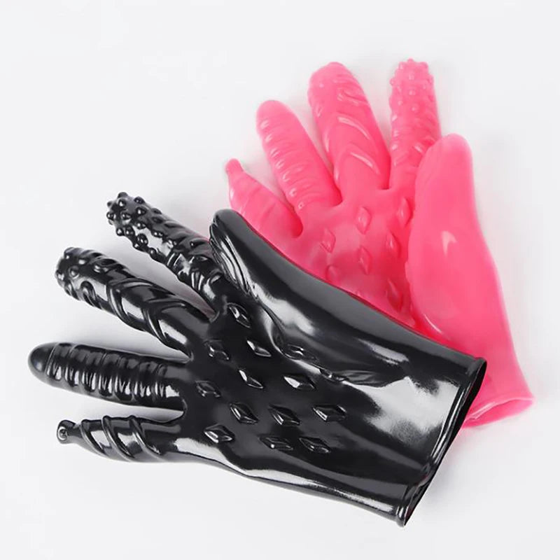 Sex Gloves Masturbation Erotic Finger Gloves Clitoral Stimulator