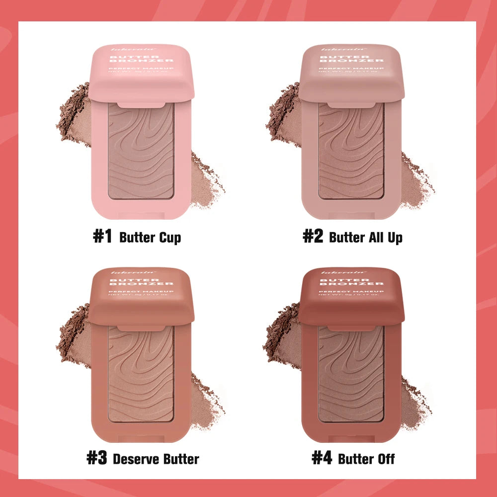 Bronzer Blush Highlights Palette&Brush