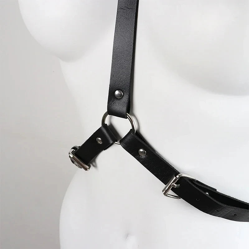 Gothic PU Leather Harness Buttock Garters Sexy Women's Erotic Sets
