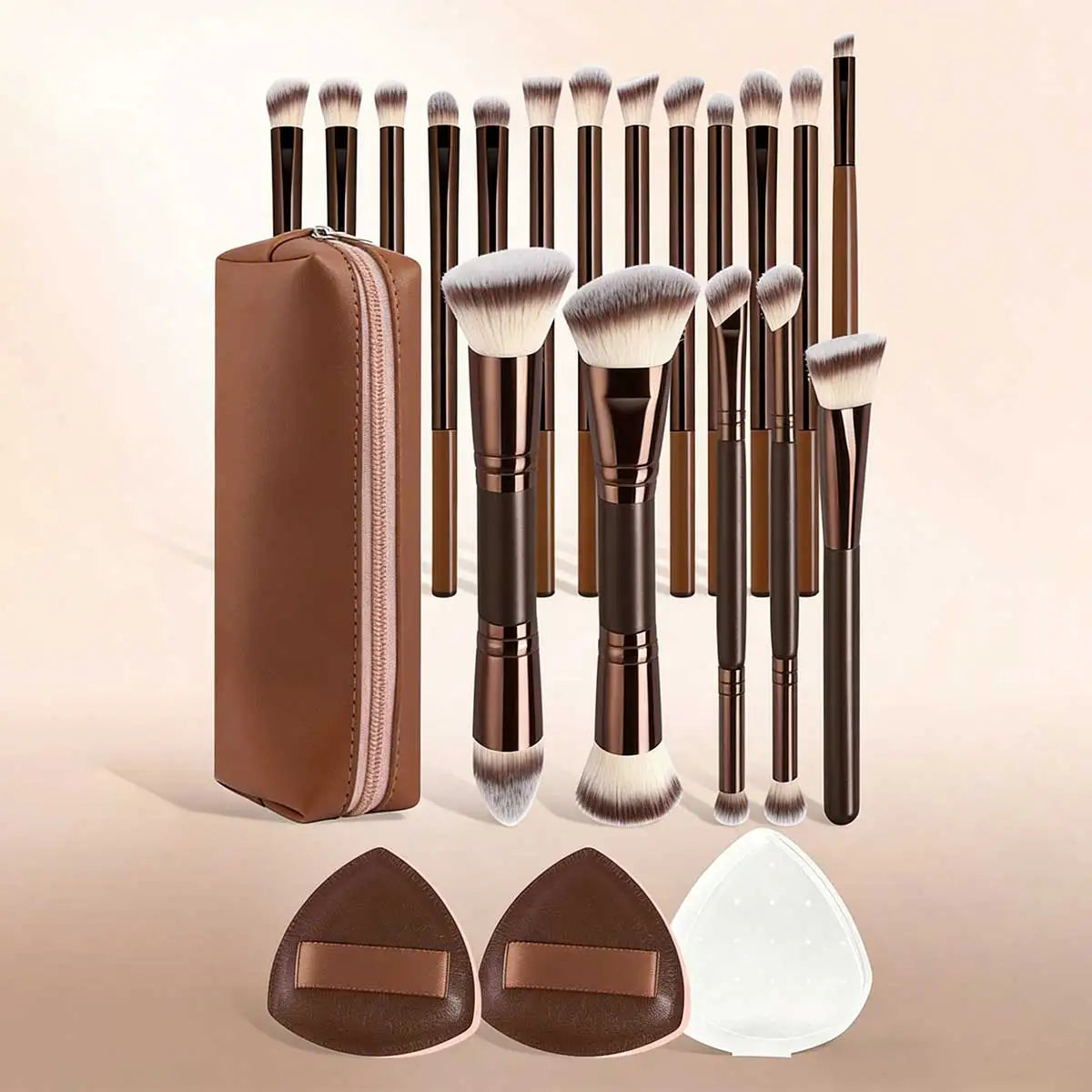 4/5/6/10/18pcs Professional Makeup Brush Set, Dual-Ended