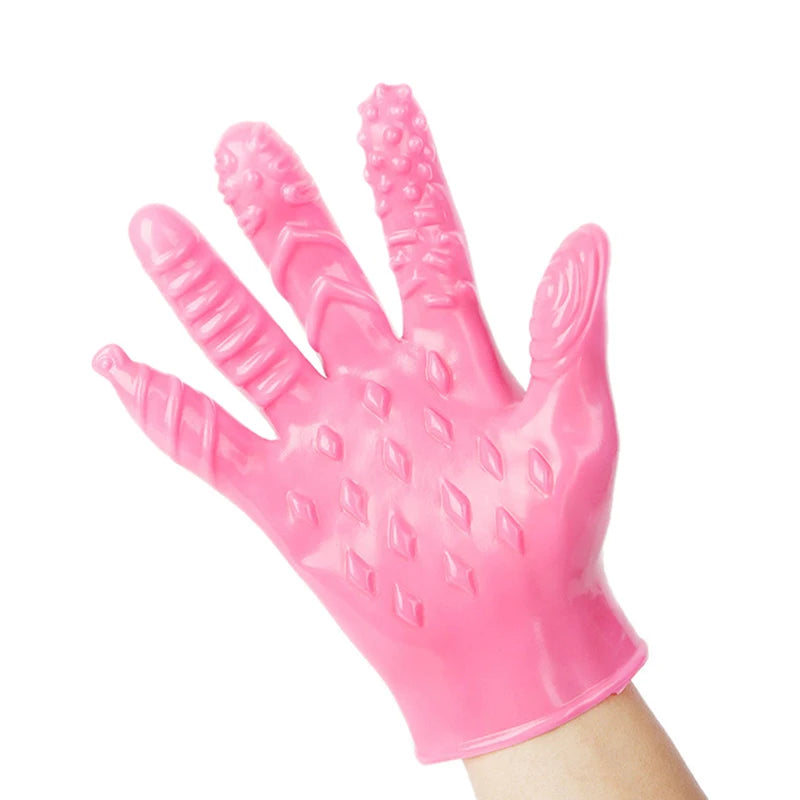 Sex Gloves Masturbation Erotic Finger Gloves Clitoral Stimulator