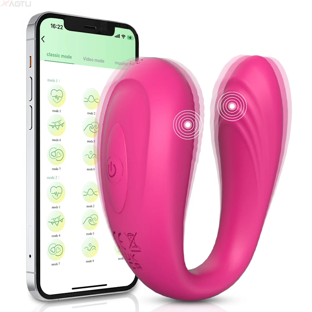 Dildo Vibrator Double Penetration Vagina Vibration