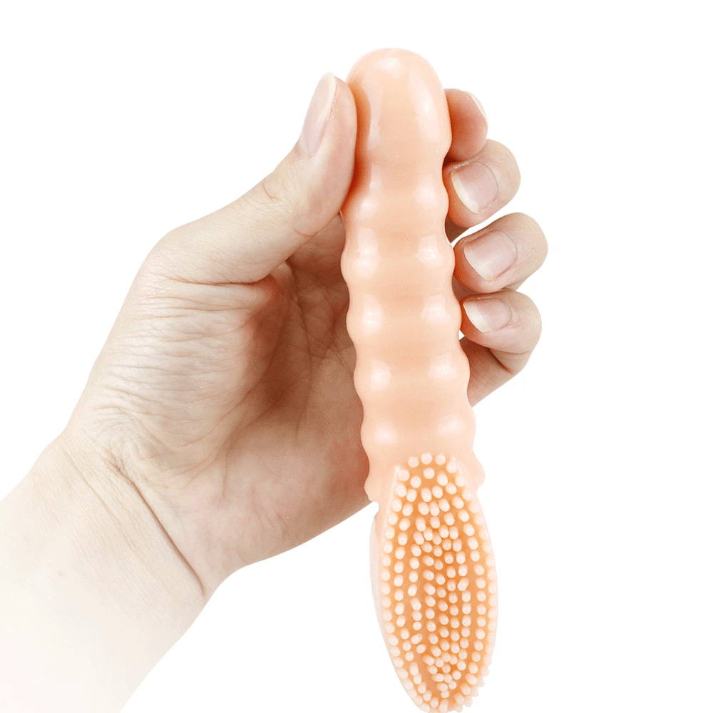 silicone finger cover brush honey bean and vaginal orgasm vibration massager