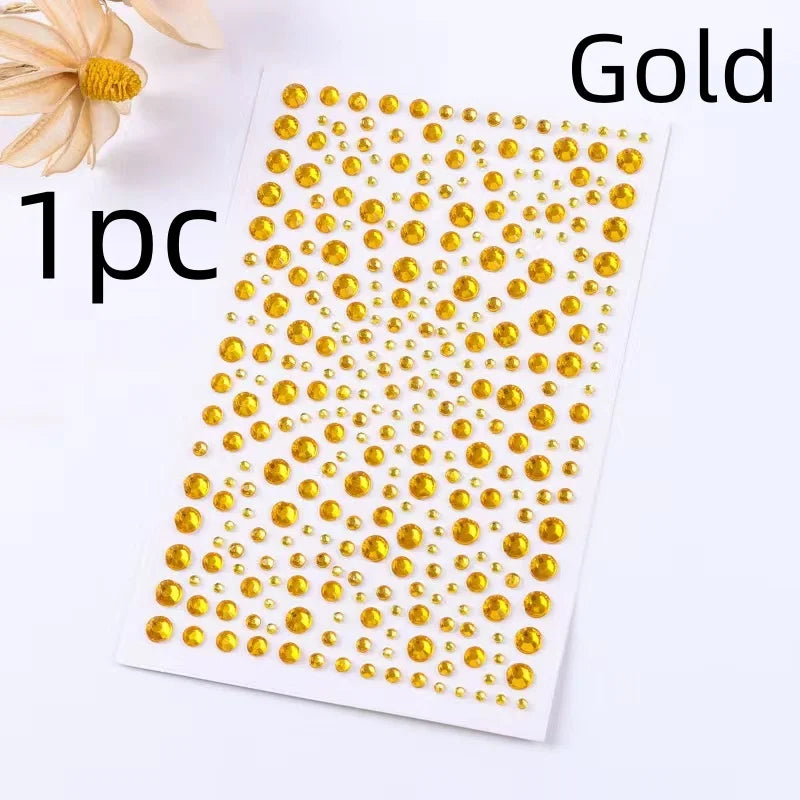 Diamond Stickers Colorful Sparkling 3D Jewelry for Face and Body