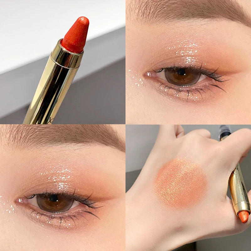 Metallic Glitter Eyeshadow Stick Matte Waterproof Shimmer High Gloss
