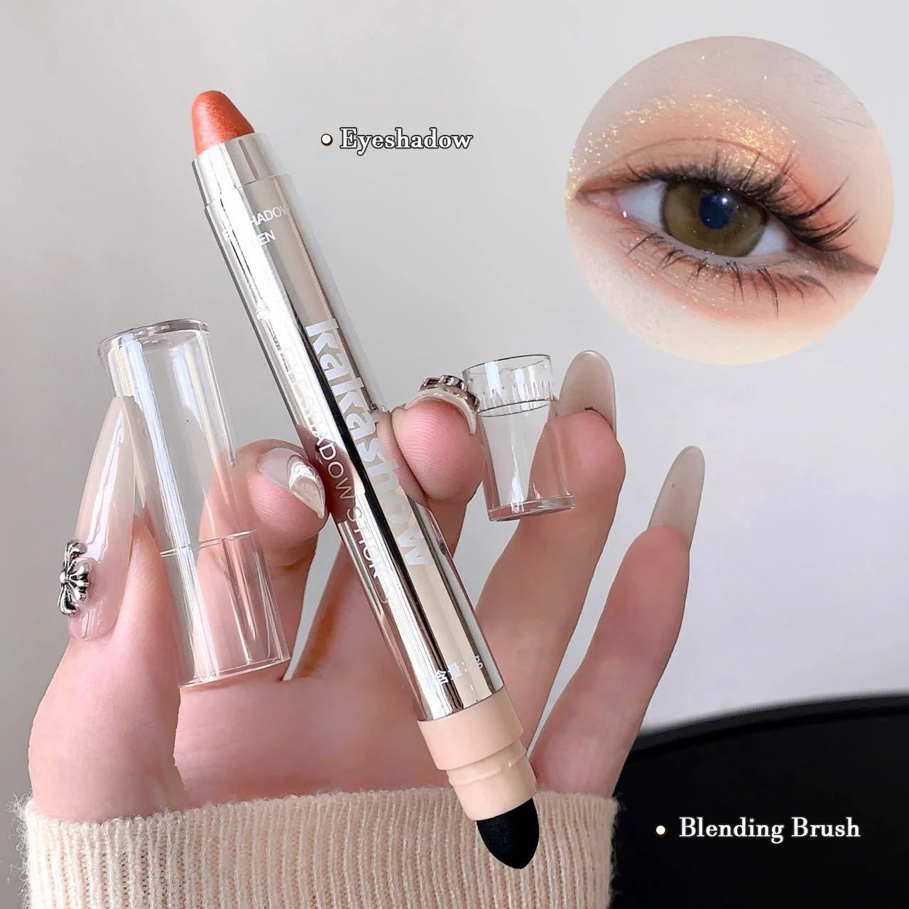 Metallic Glitter Eyeshadow Stick Matte Waterproof Shimmer High Gloss
