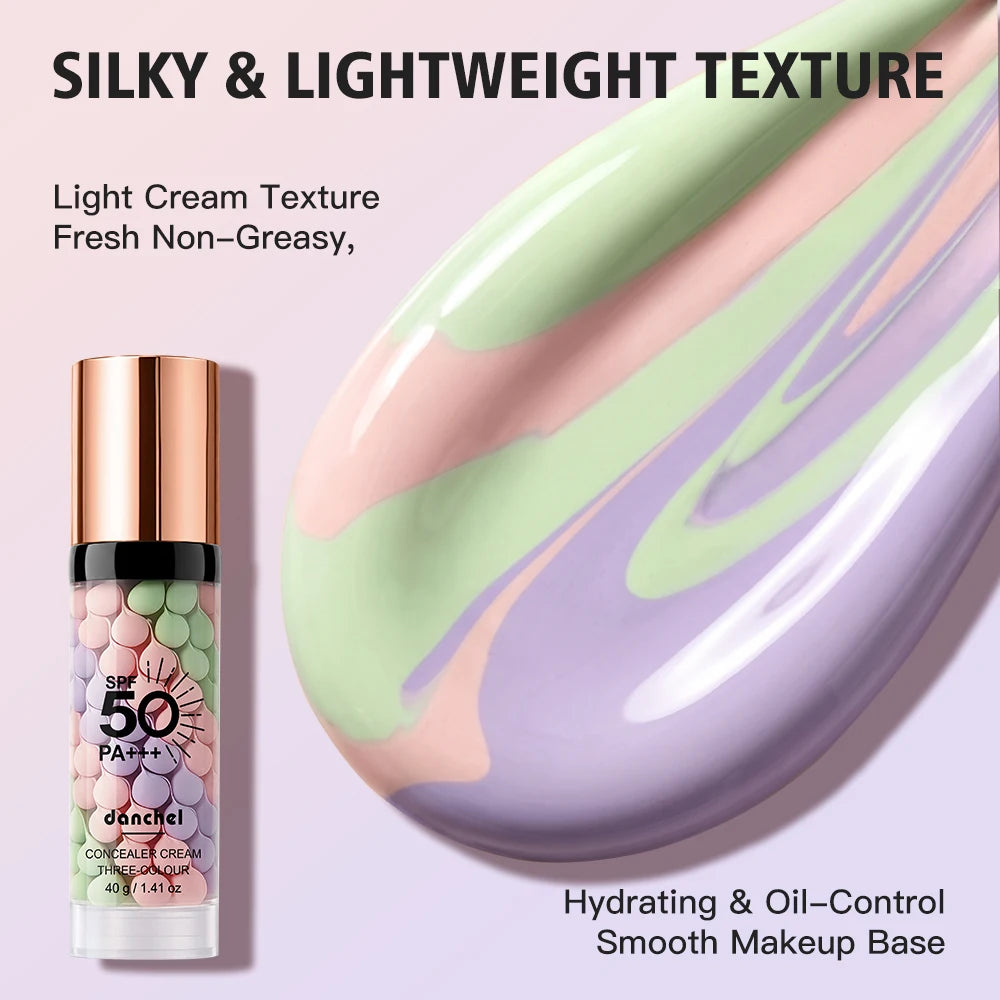 Three Color Cream Concealer Brightening Cream Liquid Concealer