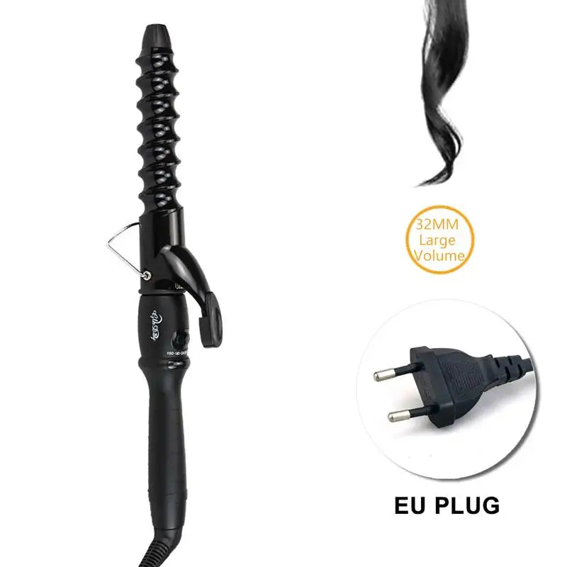 Hair Curlers Wave Spiral Electric Professional Ceramic Curling Iron